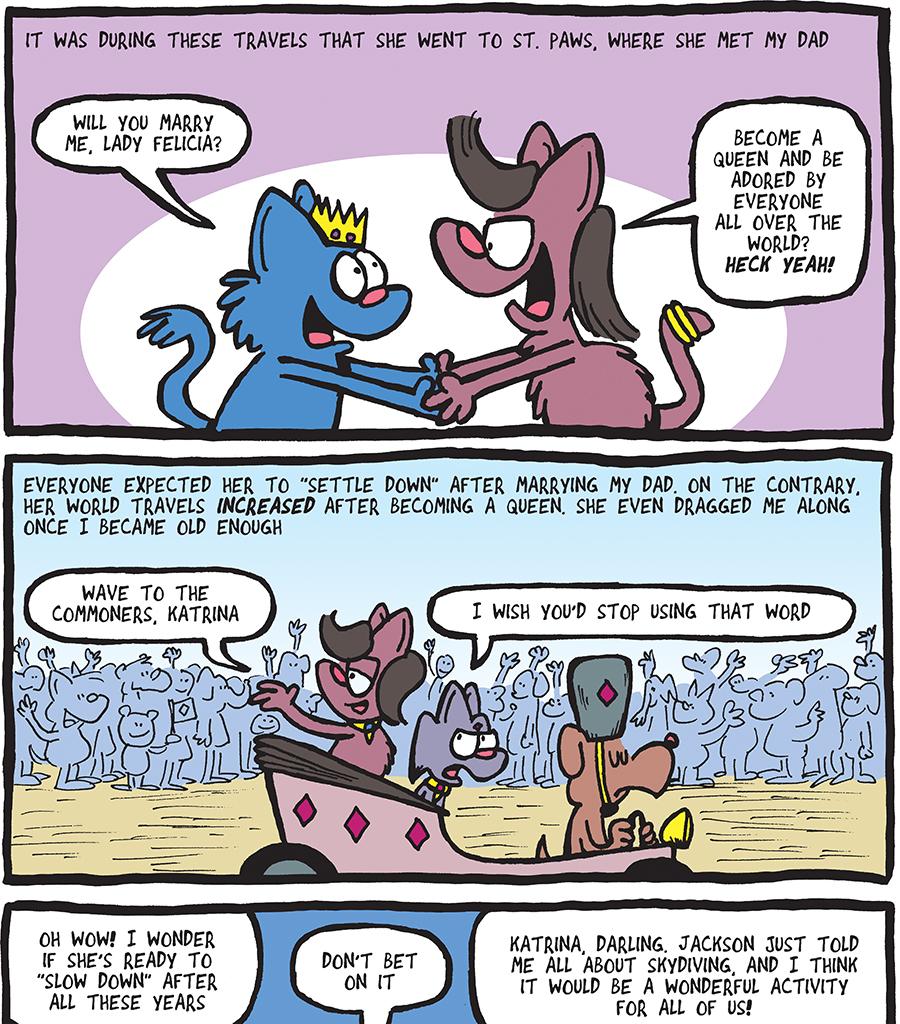 The Fuzzy Princess - Episode 383, Page 1: 2019-02-27-Being Queen